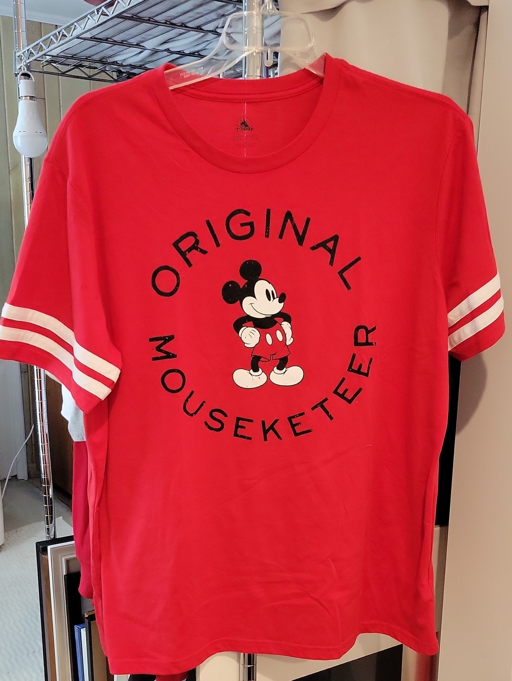 Disney Adult Size XL Red Short-Sleeve 'Original Mouseketeer' Graphic Tee